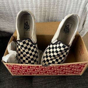 Checkered Vans shoes for sale!!